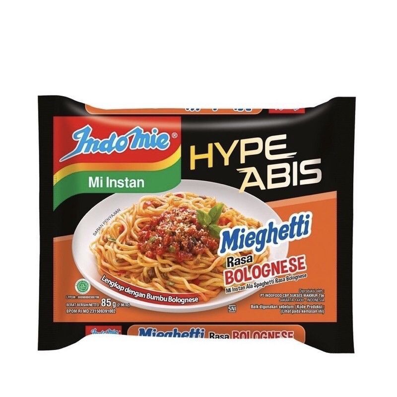 INDOMIE HYPE ABIS MIEGHETTI RASA BOLOGNESE 85G