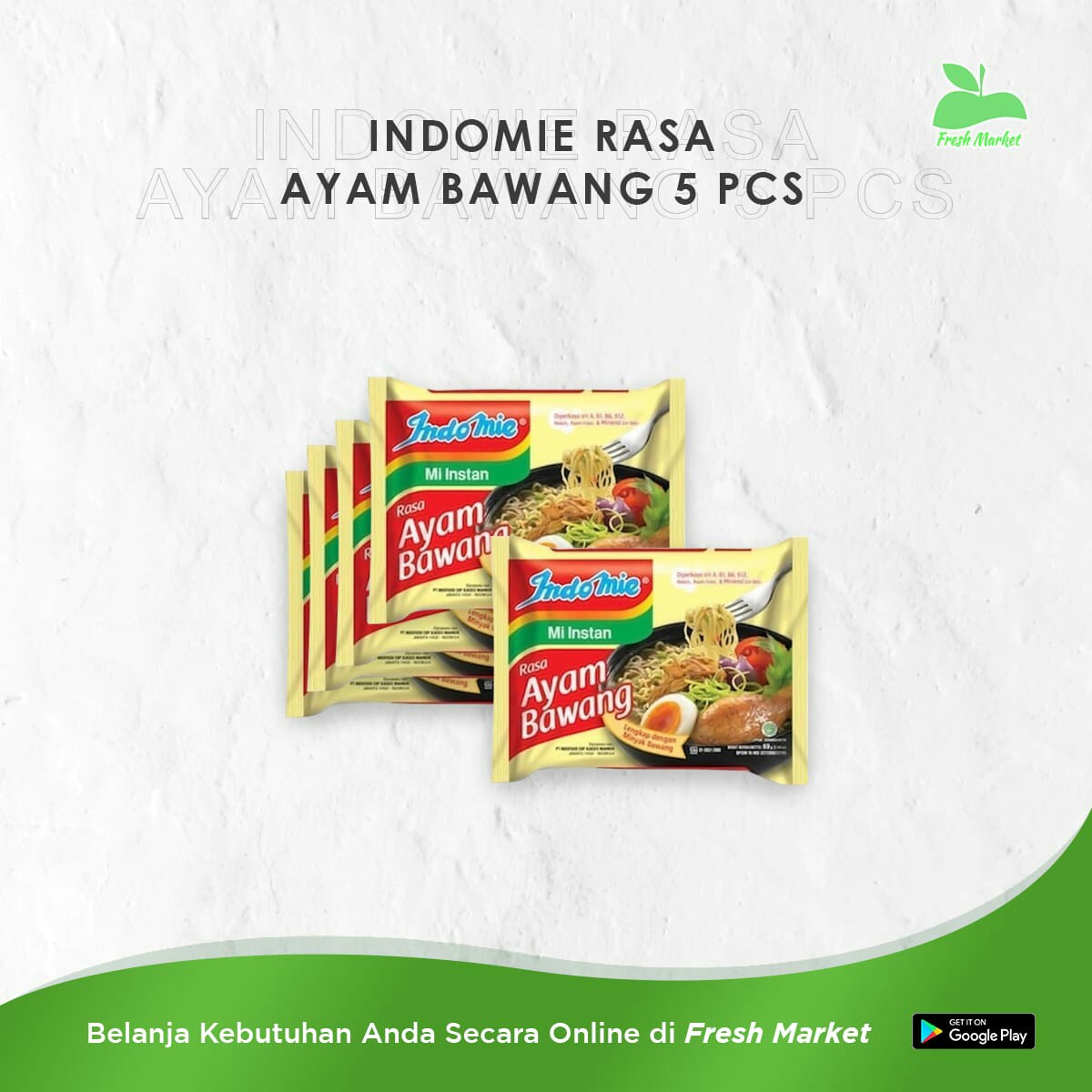 INDOMIE RASA AYAM BAWANG 5 PCS