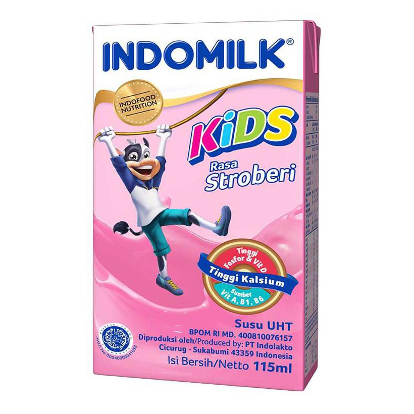 INDOMILK KIDS SUSU STRAWBERRY TETRAPACK 115ML