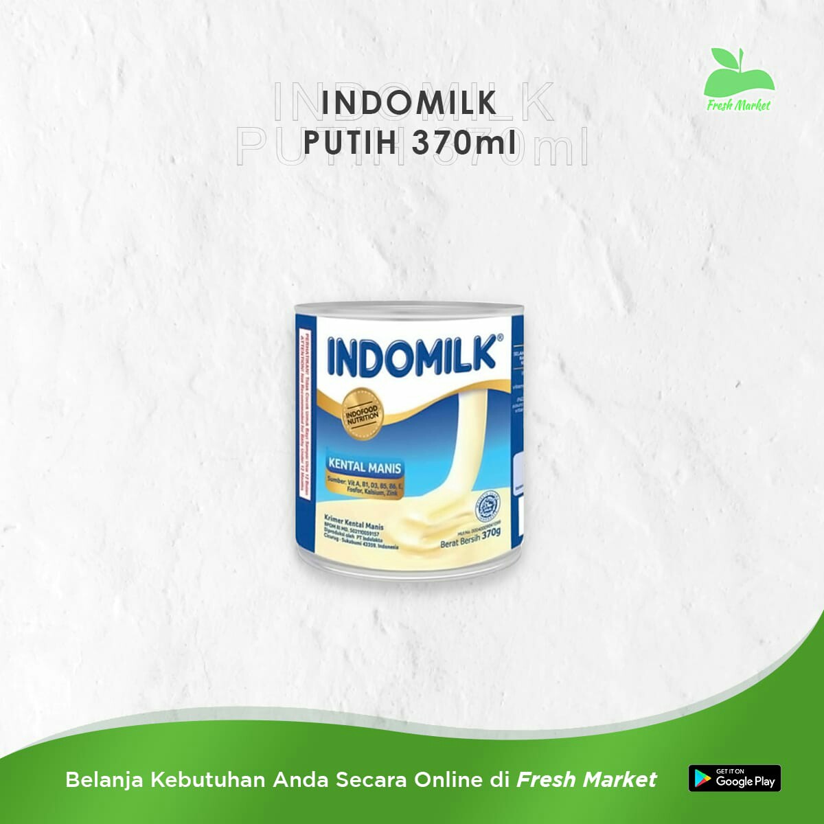 INDOMILK PUTIH 370 ML