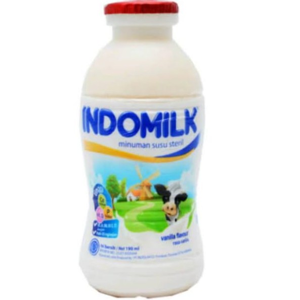 INDOMILK SUSU VANILA BOTOL 190ML