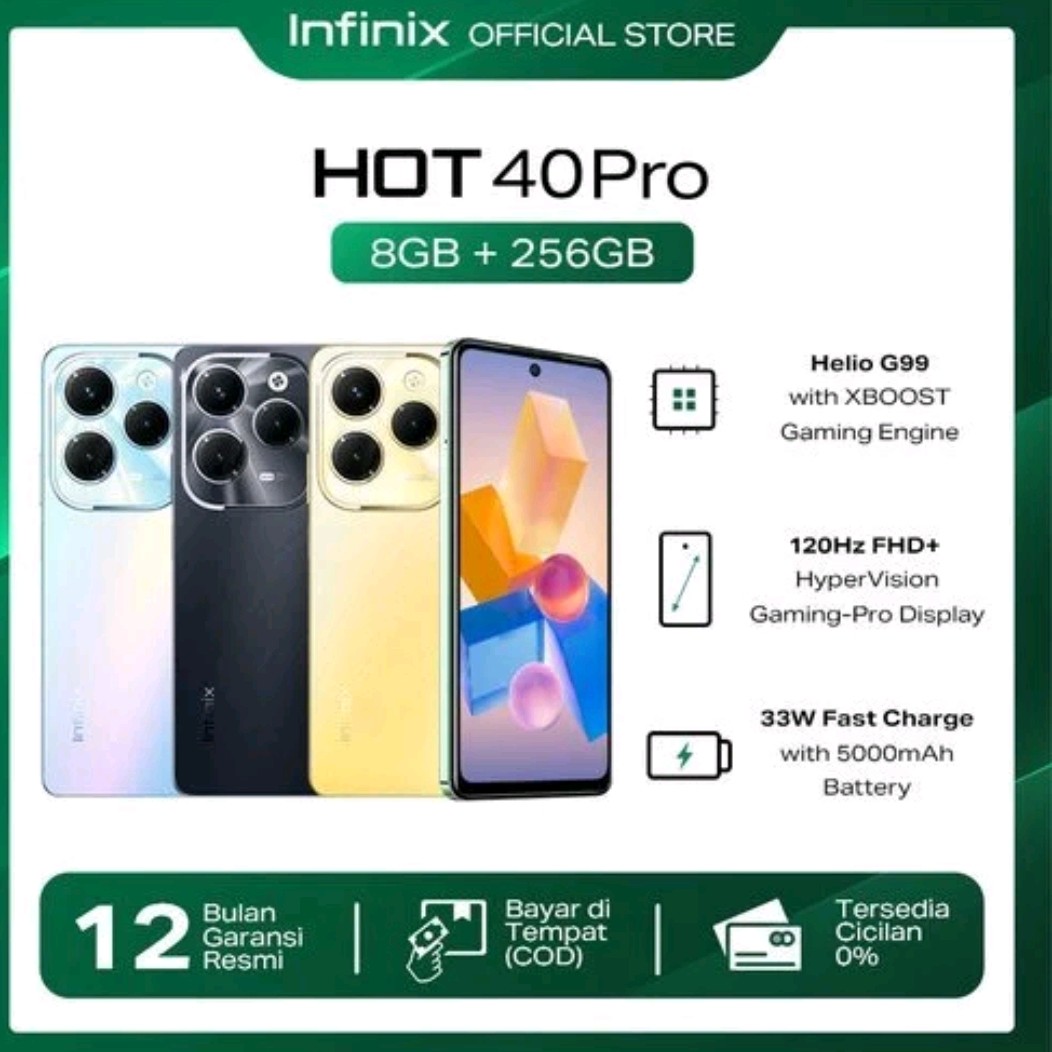 HOT 40 PRO RAM 8 GB ROM 256 GB