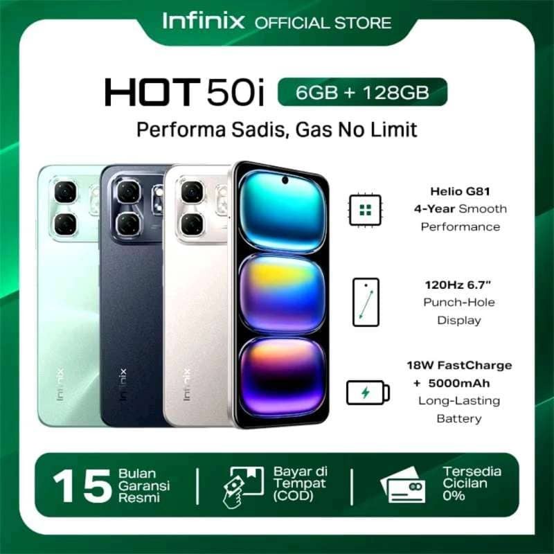 INFINIX HOT 50i RAM 6 ROM 128