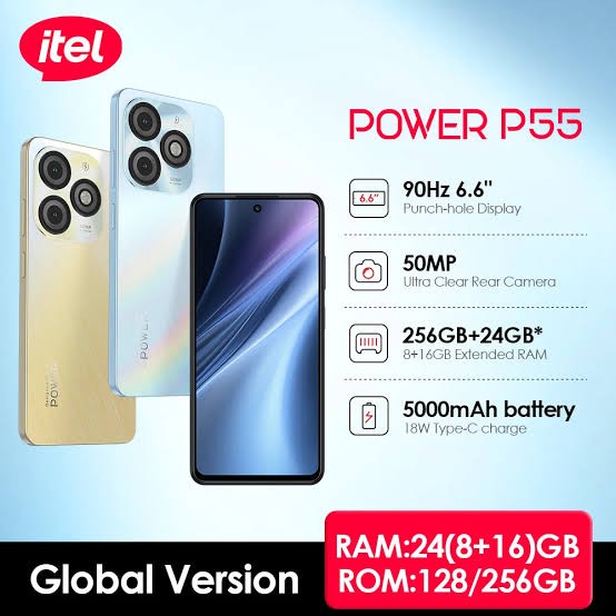 ITEL P55 4G RAM 8 GB ROM 128 GB 2