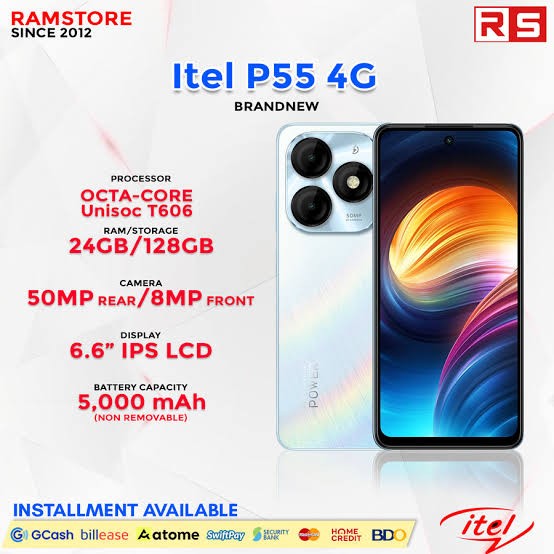 ITEL P55 4G RAM 8 GB ROM 128 GB 3