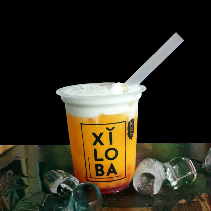 Ice Orange Lazzy Boba