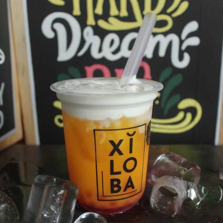 Ice Orange Lazzy Boba