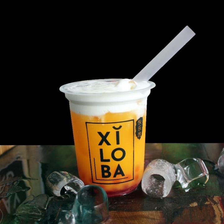 Ice Orange Lazzy Boba