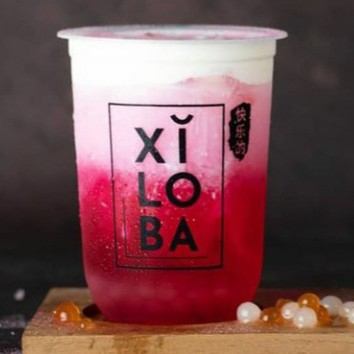 Ice Red Berry  Boba