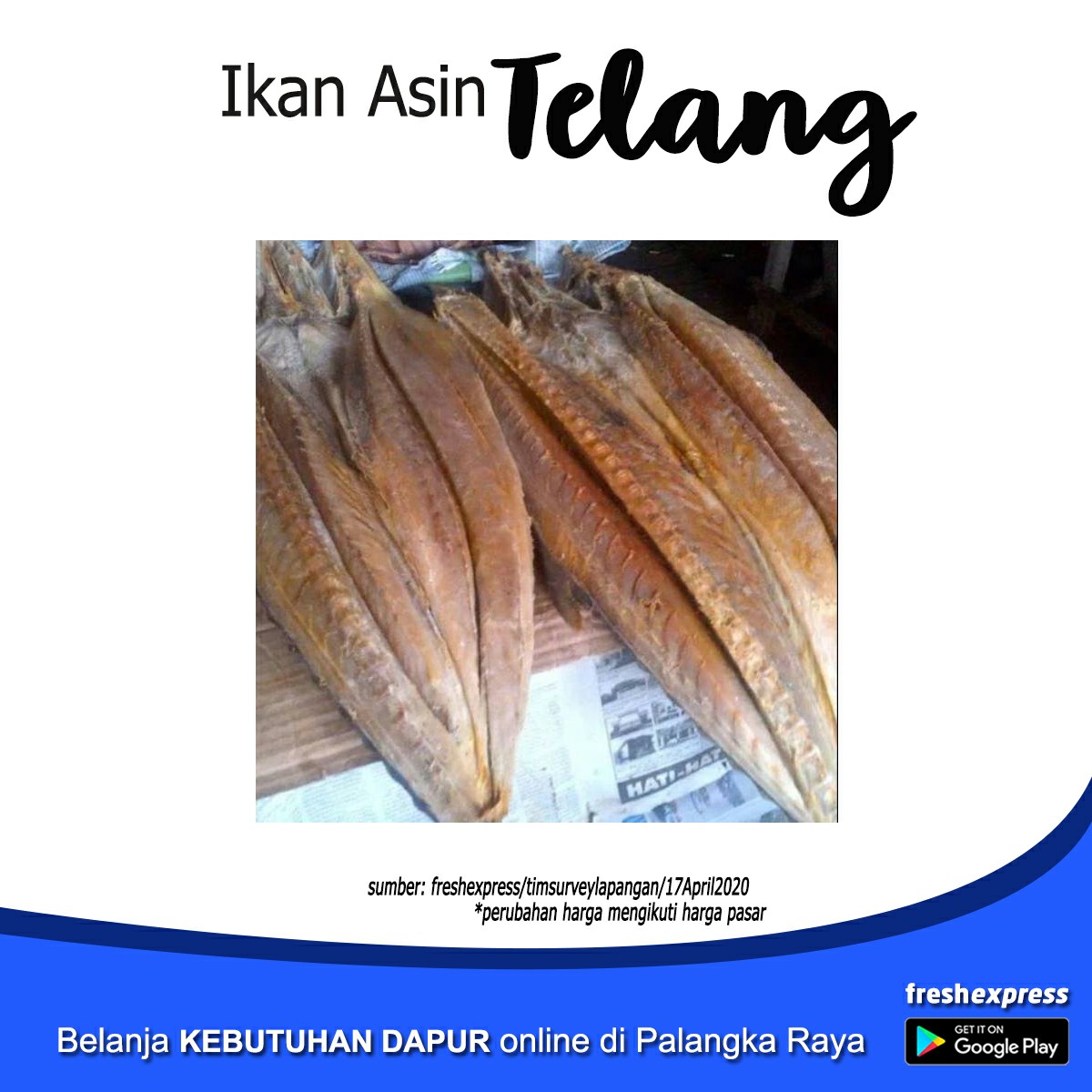 Ikan Asin Telang 500 Gram