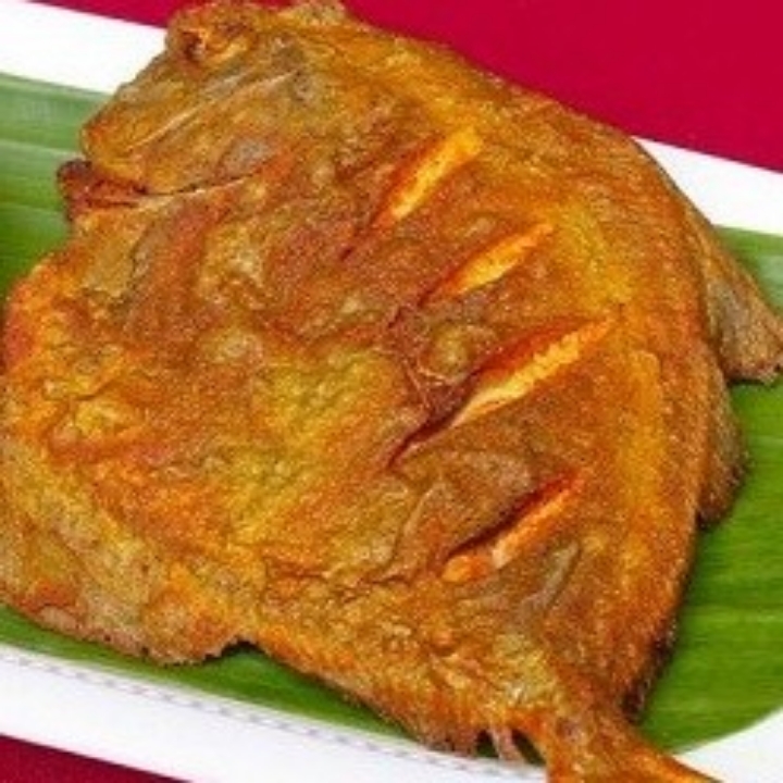 Ikan Bawal Laut Goreng Kering 