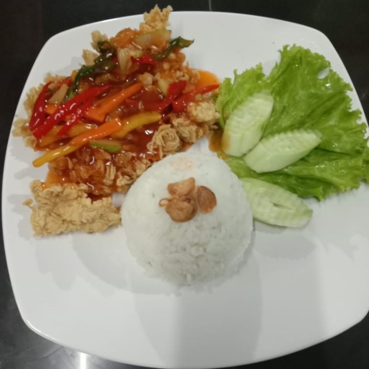 Ikan Geprek Asam Manis