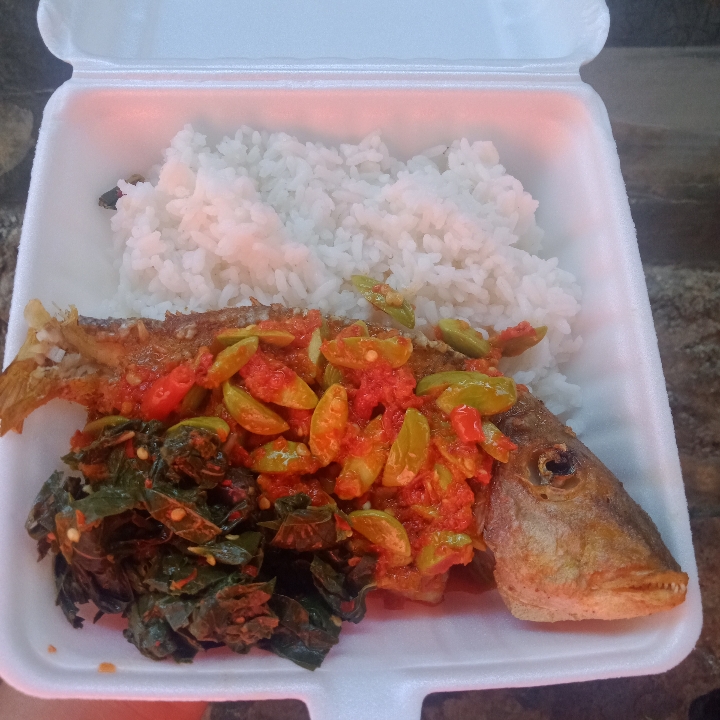 Ikan Katampa Sambel Pete