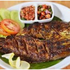 Ikan Kerapu Bakar - Nasi