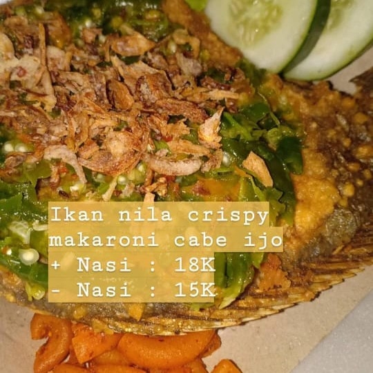 Ikan Nila Crispy Makaroni Cabe Ijo