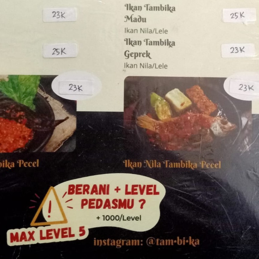 Ikan Tambika Lado Hijau