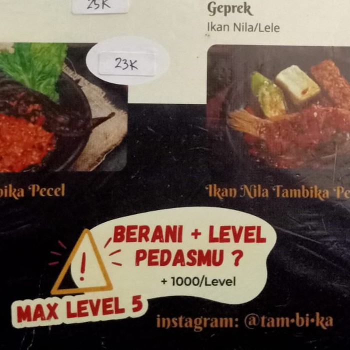 Ikan Tambika Saus Mentah