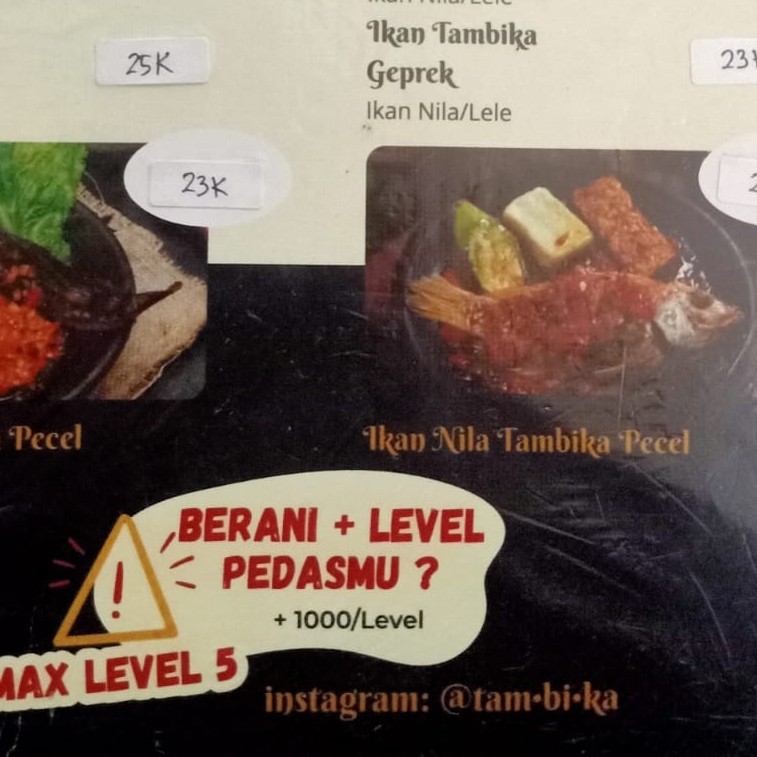 Ikan Tambika Saus Padang