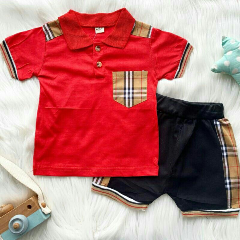 Import setelan celana anak Burberry