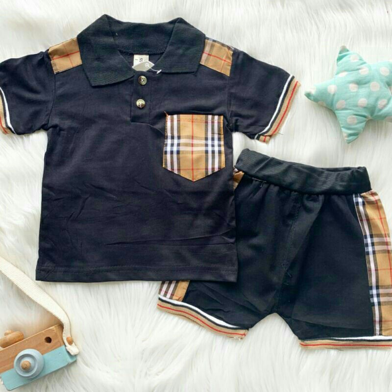 Import setelan celana anak Burberry 3