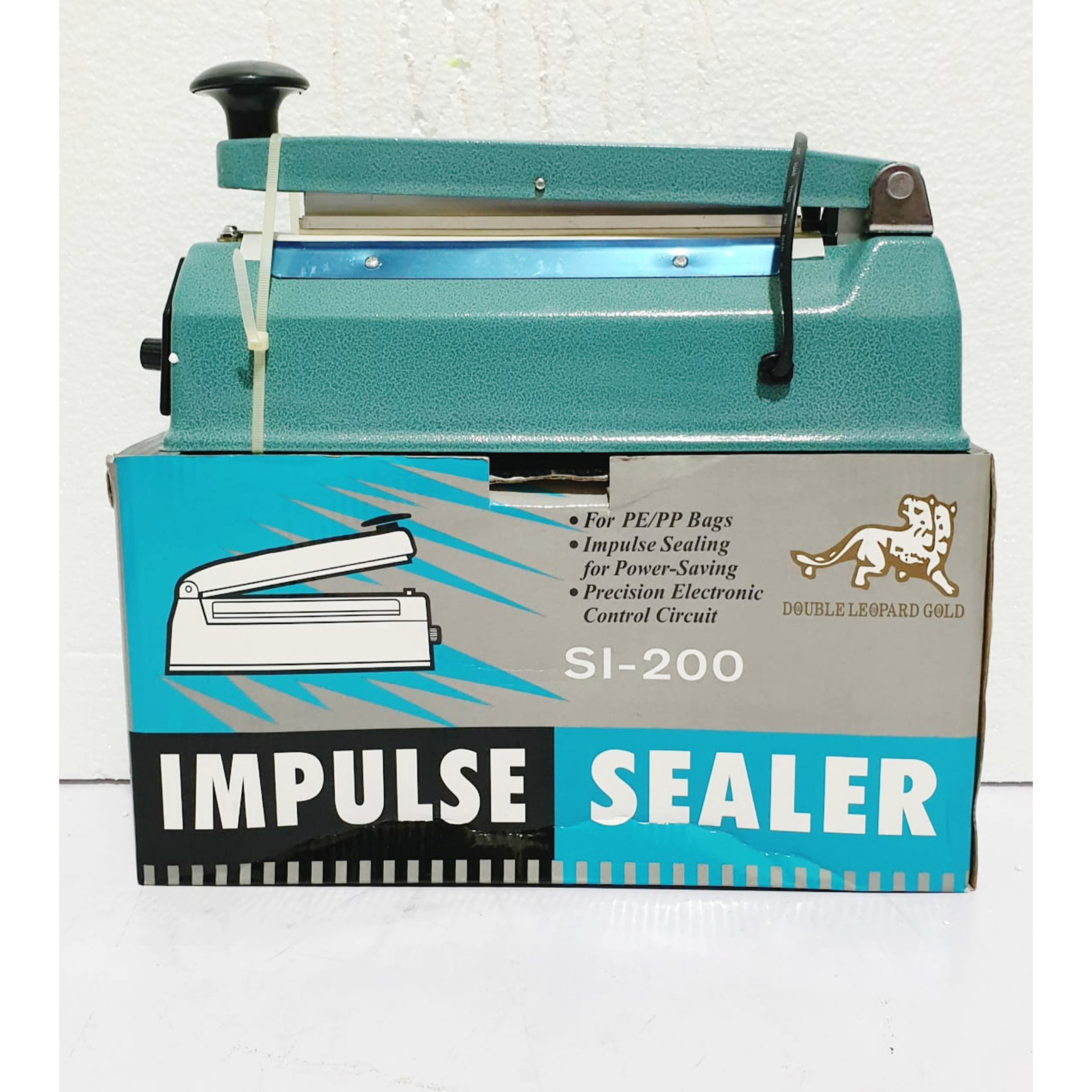 Impulse Sealer 20cm Double Leopard Gold 4