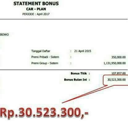 Income 300 Juta Per Bulan