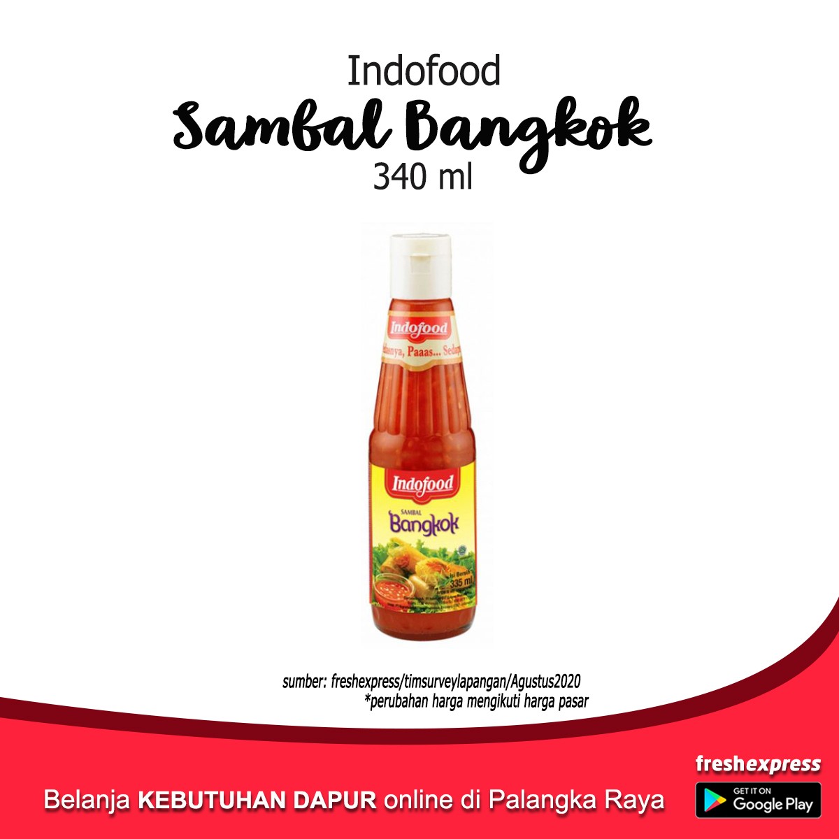 Indofood Sambal Bangkok 340 Ml | Fresh Express