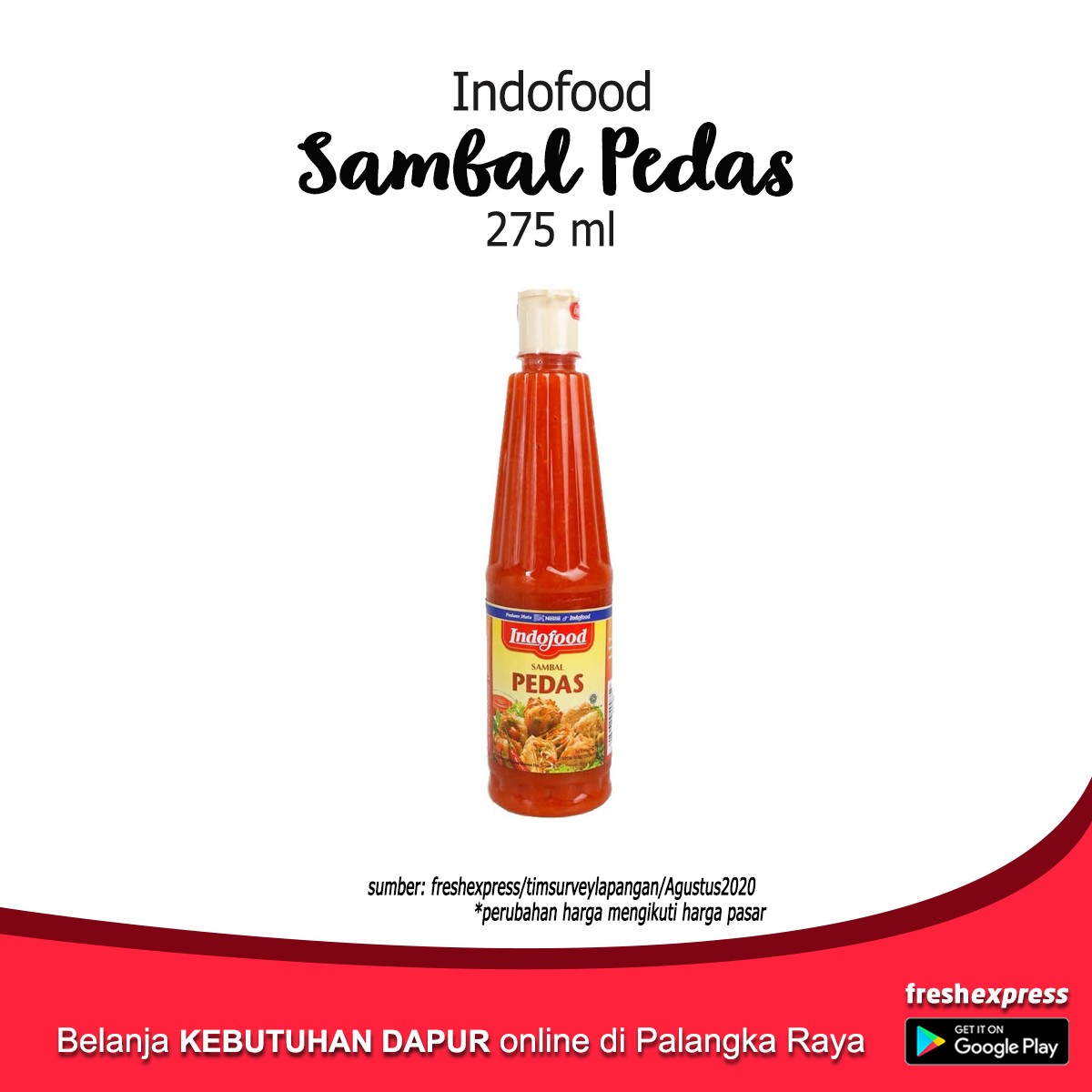 Indofood Sambal Pedas 275 Ml