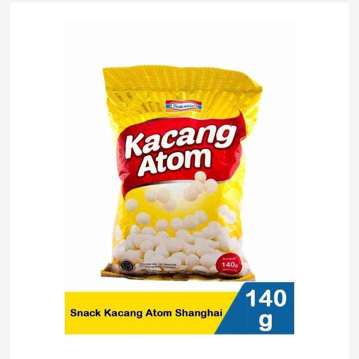 Indomaret Snack Kacang Atom  Shanghai 140G