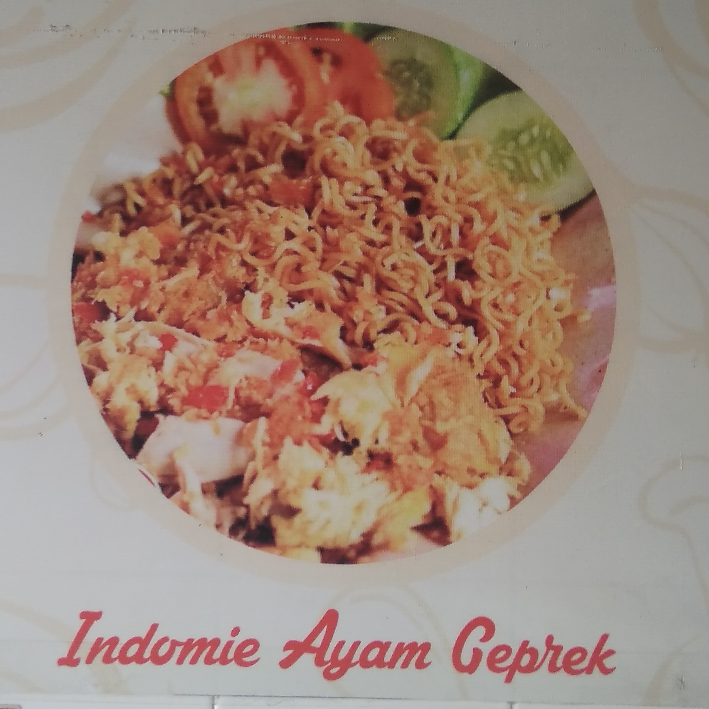 Indomie Ayam Geprek Mozarella