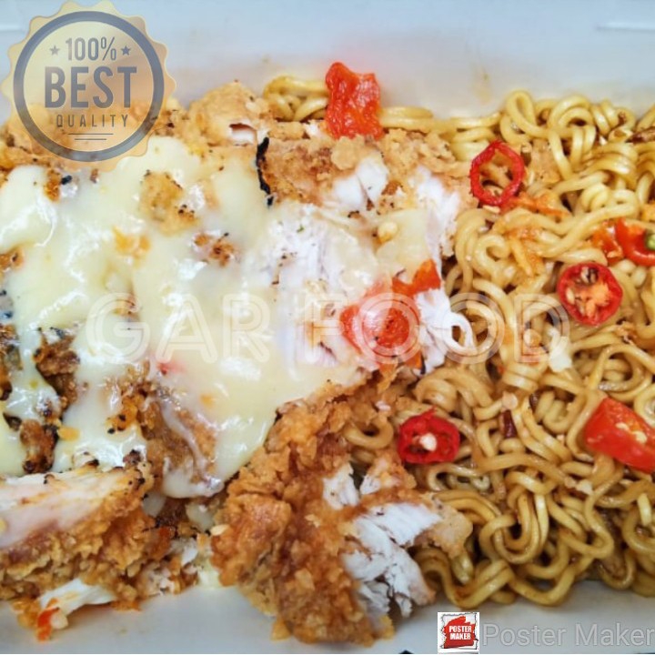 Indomie Ayam Geprek Mozzarella