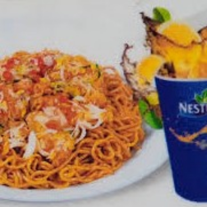 Indomie Goreng Ayam Fillet Sambal Matah Nestea