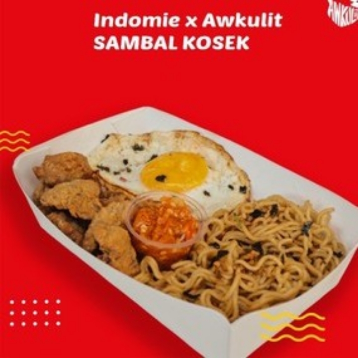 Indomie Kulit Spesial Sambal Kosek