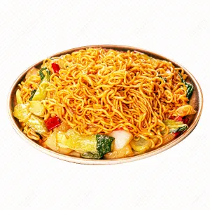 Indomie goreng telur orak-arik nasi  es teh teh anget 