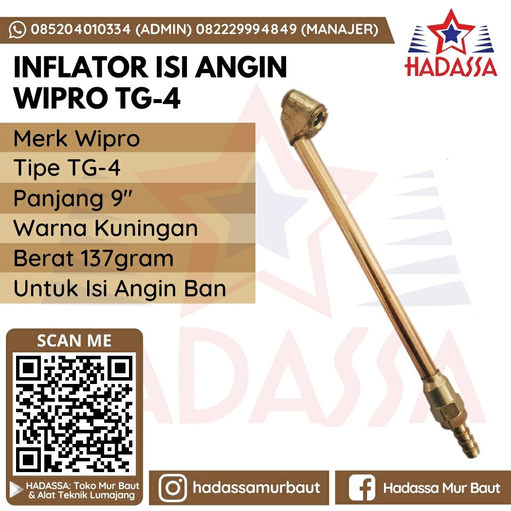 Inflator Isi Angin Wipro TG-4