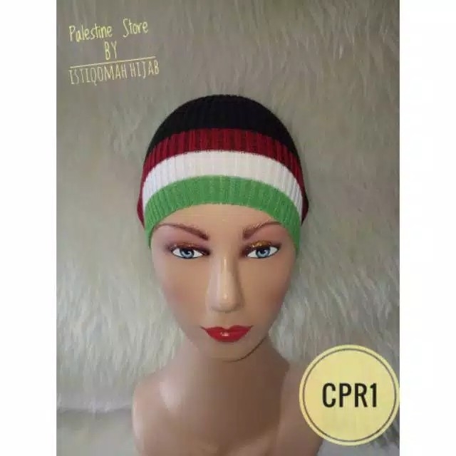 Inner-Ciput Rajut Motif PALESTINA