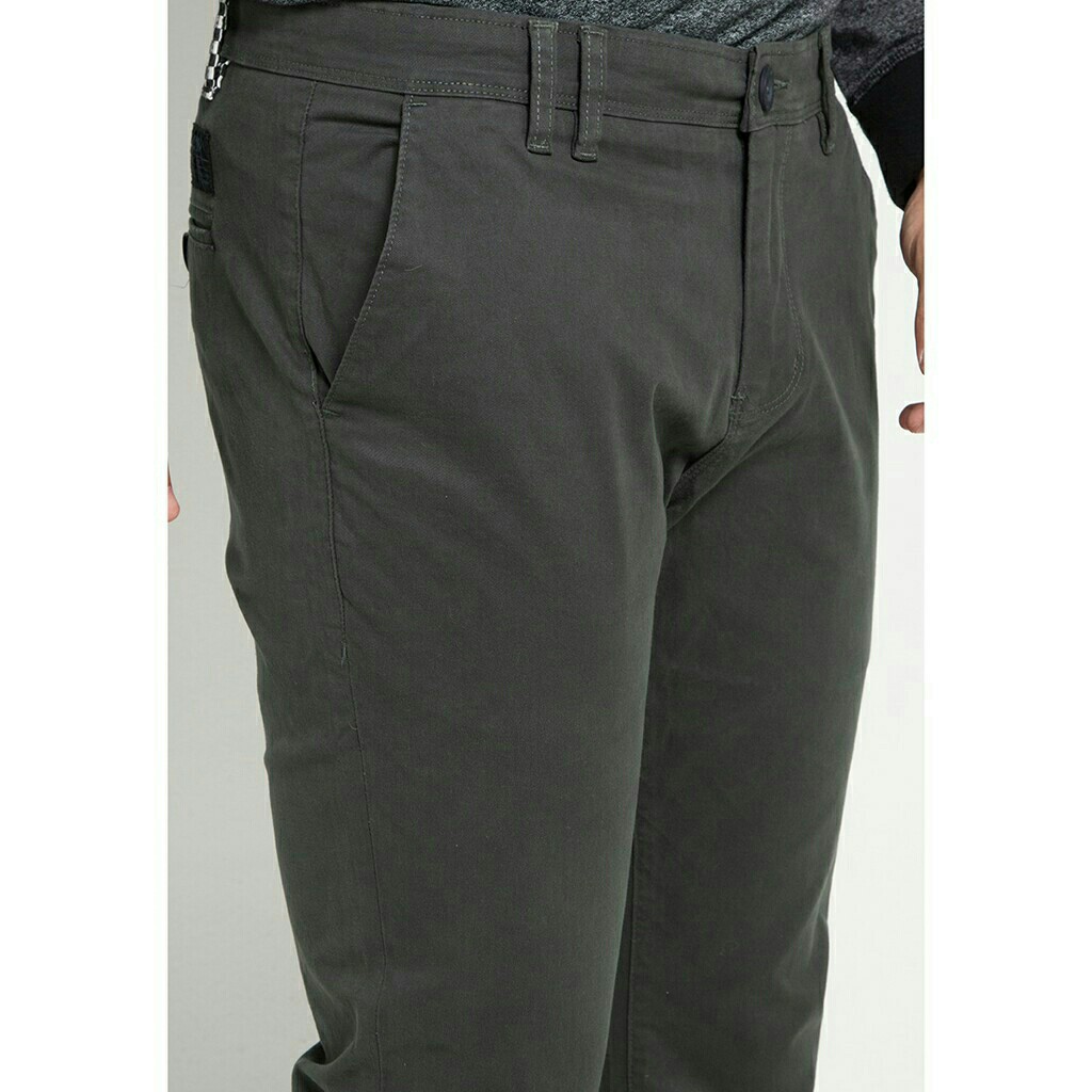 Insight Celana Panjang Pria Charcoal City Chop Coal Chinos I 3