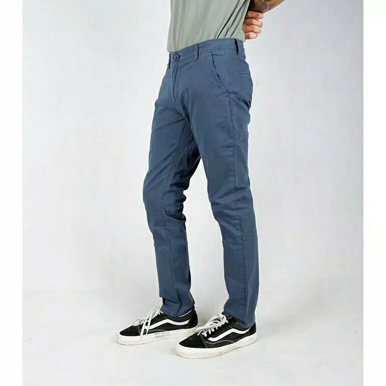 Insight Celana Panjang Pria Navy City Chop Insignia Chinos I 3