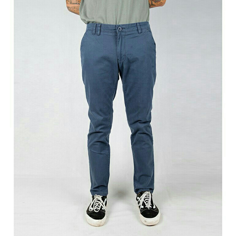 Insight Celana Panjang Pria Navy City Chop Insignia Chinos I 4