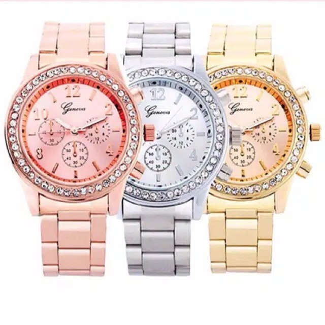 J-192 Jam Tangan Ready Rose Gold Dan Gold