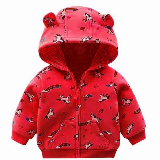 JAKET HODDIE FULLPRINT UNICORN KID 2