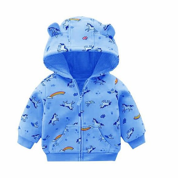 JAKET HODDIE FULLPRINT UNICORN KID 3