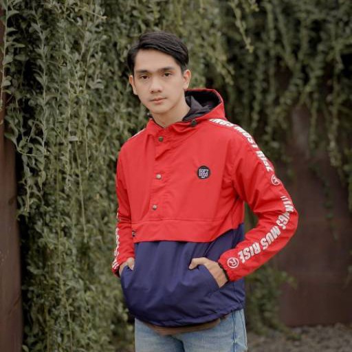 JAKET PRIA Trend Line THE BOJEL Laki Laki Cowok Abu Hitam Merah Kombin 3