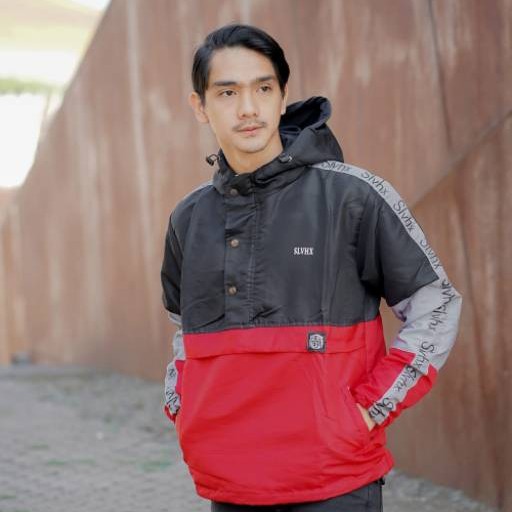 JAKET PRIA Trend Line THE BOJEL Laki Laki Cowok Abu Hitam Merah Kombin 4