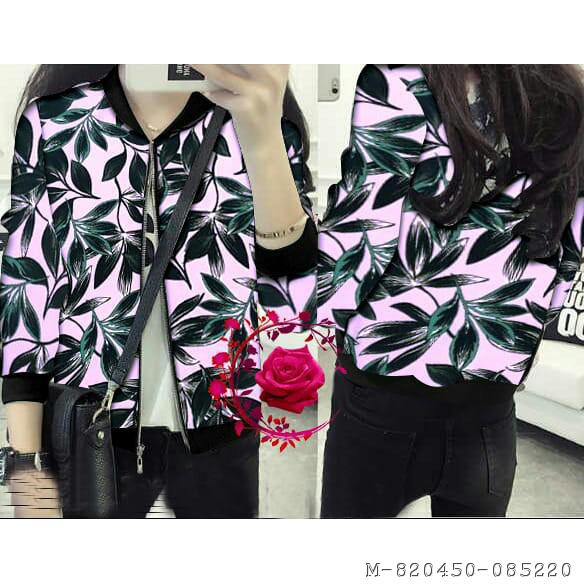 JAKET WANITA BOMBER LEAF