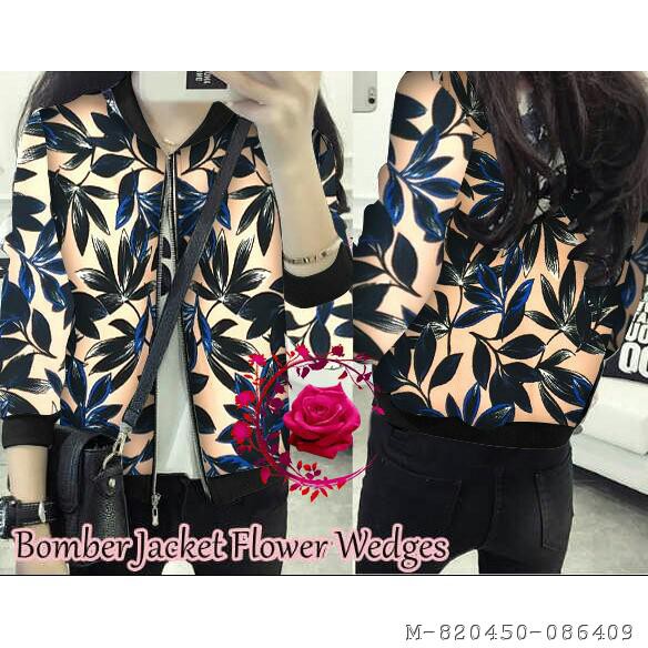 JAKET WANITA BOMBER LEAF 3