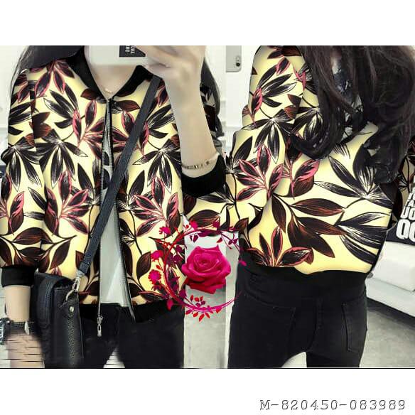 JAKET WANITA BOMBER LEAF 5