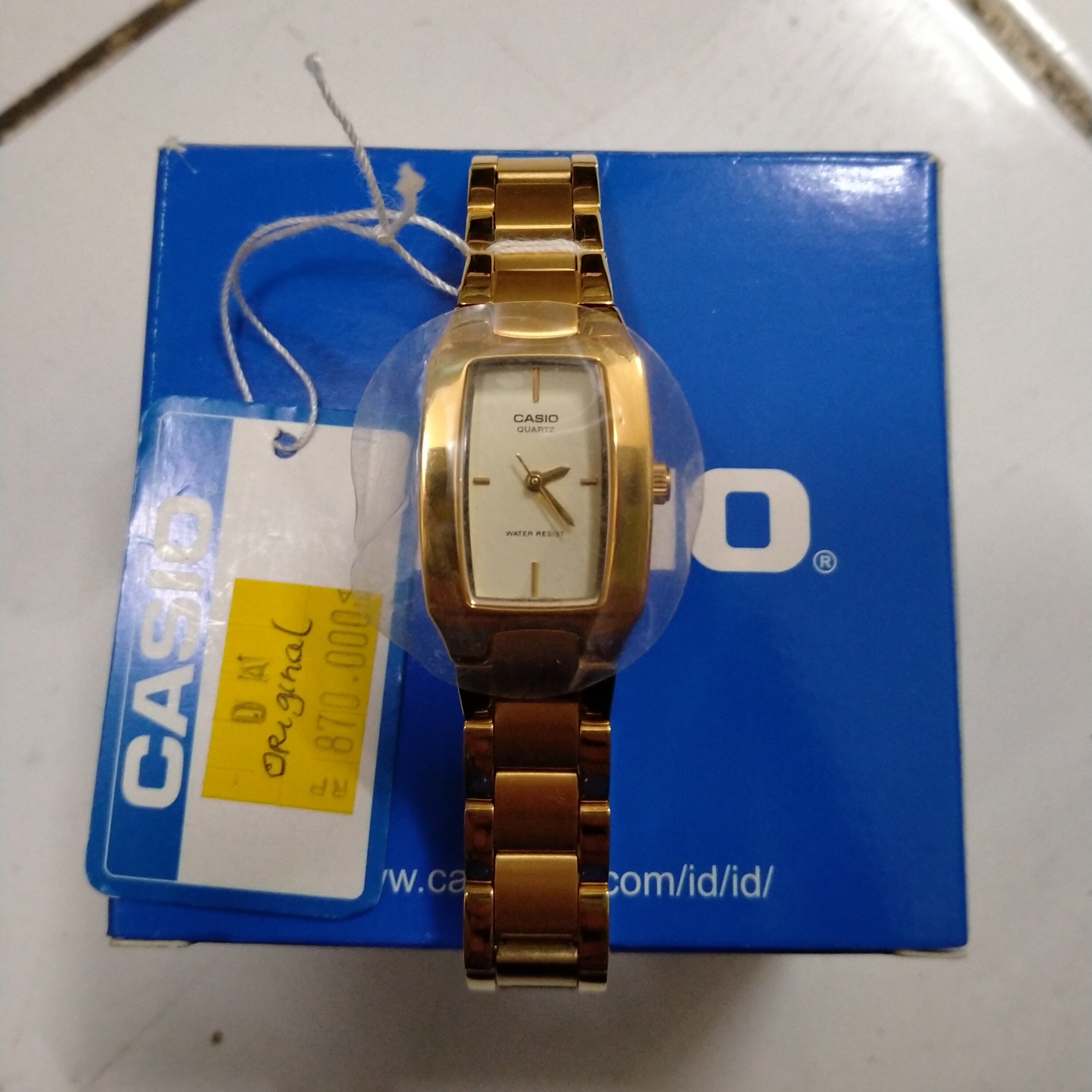 JAM TANGAN CASIO RANTAI GOLD WANITA