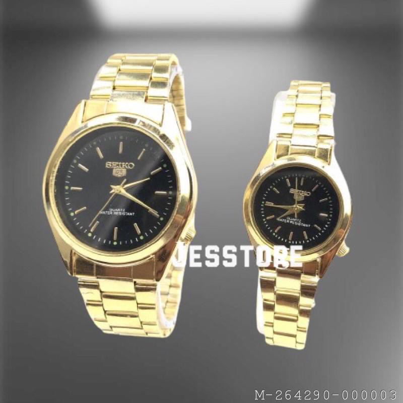 JAM TANGAN COUPLE SEIKO TALI RANTAI 2