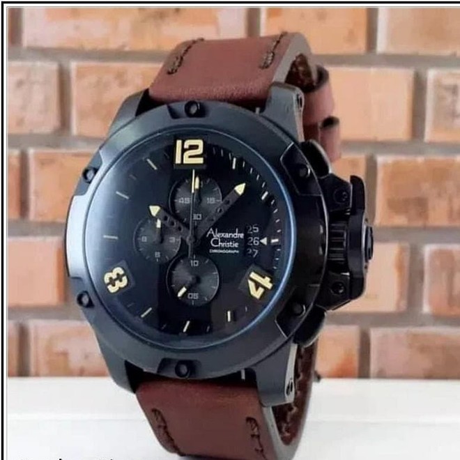 JAM TANGAN PRIA ALEXANDRE CHRISTIE 6295 GARANSI MESIN 1 TAHUN MERK AL 2